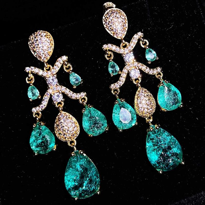 Bohemia Style Vintage Tassel Earring Retro Yellow Dangler Jewelry