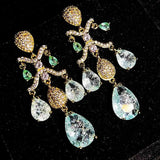 Bohemia Style Vintage Tassel Earring Retro Yellow Dangler Jewelry