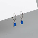 Crystal Zircon 925 Silver Drop Earrings for Women Wedding Jewelry