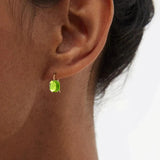 Zircon 925 Silver Drop Earrings Women Wedding Party Accessory