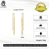 925 Silver Phoenix Dangle Earrings for Women, Party Jewelry