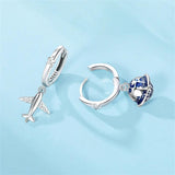 925 Silver Eardrop Sparkling Aircraft Wedding Earring