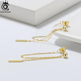 925 Sterling Silver Dangle Chains Earrings for Women Drop Earings