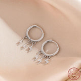 925 Silver Lightning Earrings for Girls