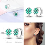 925 Silver Starry Moon Tassel Earrings - Party Hoops Heart Star
