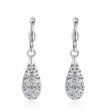 925 Silver/Rose Gold/18K Water Drop Earrings Wedding Party Gift