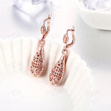 925 Silver/Rose Gold/18K Water Drop Earrings Wedding Party Gift