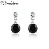 925 Silver CZ Stones Drop Earrings For Women Girls Kids Jewelry