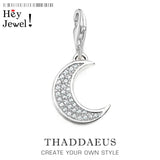 Moon Charm Pendant 925 Silver Gift For Women