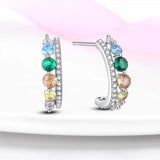 925 Silver Flower Insect Glow Bee Fish Earrings Women Luminous Jewelry
