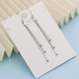 925 Silver Tassel Star Drop Earrings for Women