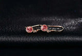 10K Rose Drop Earrings Natural Stone 14K Jewelry for Women Girls