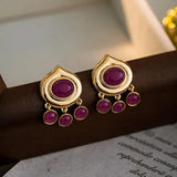 Vintage 925 Silver Needle Earrings for Women Party