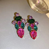 925 Silver Needle Exaggerated Earrings