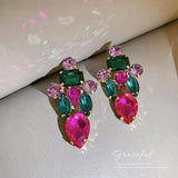 925 Silver Needle Exaggerated Earrings