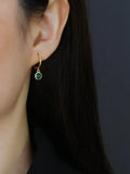 925 Sterling Silver Multicolor Zircon Drop Earrings for Women