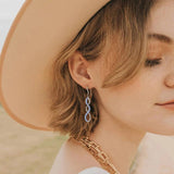 925 Silver Crystal Spiral Hook Earrings Birthstone Women's Earrings