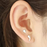 Semicolon Awareness 925 Silver Earrings Mental Health Jewelry for Women