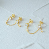 S925 Sterling Tassel Zircon Drop Earrings Women Fine Jewelry