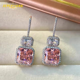 925 Silver 10MM Aquamarine Sapphire Citrine Dangle Earrings