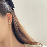 925 Silver Classic Cross Hoop Earrings for Women Girls