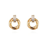 925 Silver Needle Vintage Geometric Earrings Wedding Jewelry