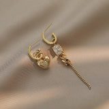 925 Silver Zircon Drop Earrings for Women, Vintage Ear Accessories