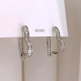 Love Zircon Earrings 14K Plated Women's Party Accessories