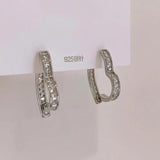 Love Zircon Earrings 14K Plated Women's Party Accessories
