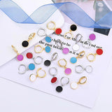 925 Silver Round Earrings for Women Wedding Party