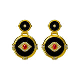 925 Silver Geometric Earrings High Glass