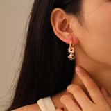 Colorful Earrings 925 Silver Needle For Women Girl Party Gift