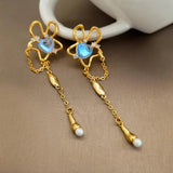 925 Silver Flower Earrings For Women Delicate Ear Accessories