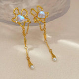925 Silver Flower Earrings For Women Delicate Ear Accessories