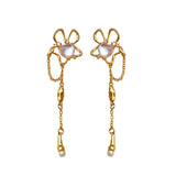 925 Silver Flower Earrings For Women Delicate Ear Accessories