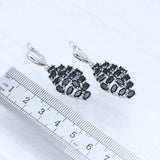925 Silver Punk Earrings with Spinel Stones