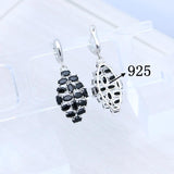 925 Silver Punk Earrings with Spinel Stones