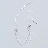 MloveAcc Sterling Silver Tassel Butterfly Earrings for Women