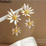 925 Silver Sweet Flower Earrings For Women