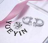 Tibetan Silver Zircon Wedding Earrings Bridal Jewelry