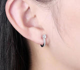 Tibetan Silver Zircon Wedding Earrings Bridal Jewelry