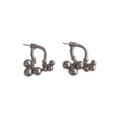 Bilandi 925 Silver Front Bead Drop Earrings