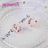 925 Sterling Silver Cubic Zircon Circle Earrings for Women