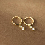 925 Silver Zircon Tassel Drop Earrings for Women Wedding Charms