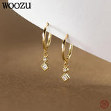 925 Silver Zircon Tassel Drop Earrings for Women Wedding Charms