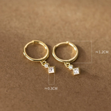 925 Silver Zircon Tassel Drop Earrings for Women Wedding Charms