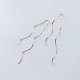 925 Silver Spiral Drop Earrings for Women