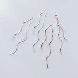925 Silver Spiral Drop Earrings for Women