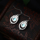 Moonstone Drop Earrings 925 Silver Jewelry for Wedding Party