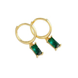925 Silver Rainbow Zircon Drop Earrings Romantic Women's Jewelry